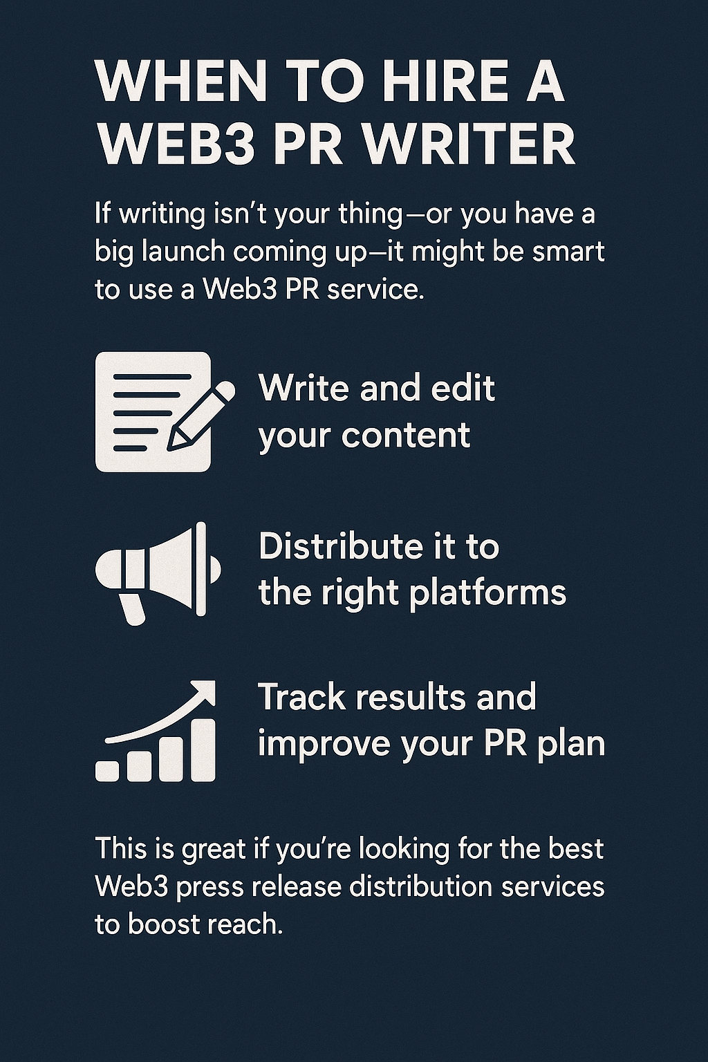 When to Hire a Web3 PR Writer