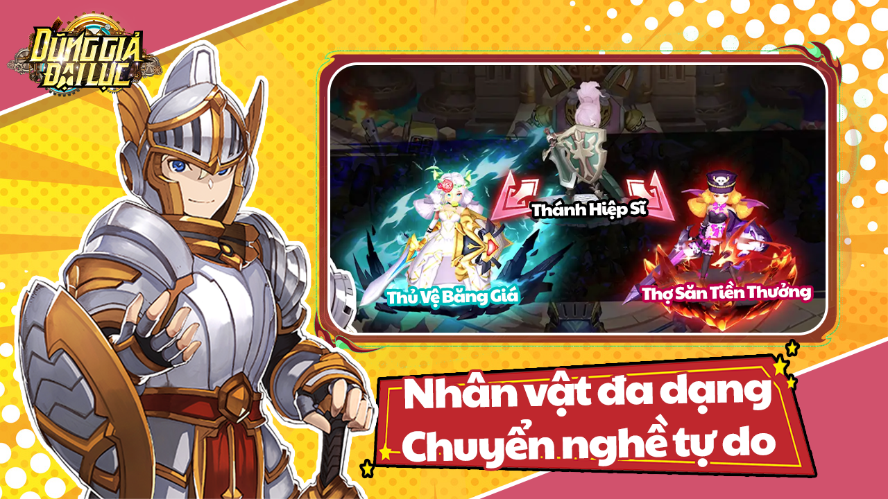 Nhân vật đa dạng - chuyển nghề tự do