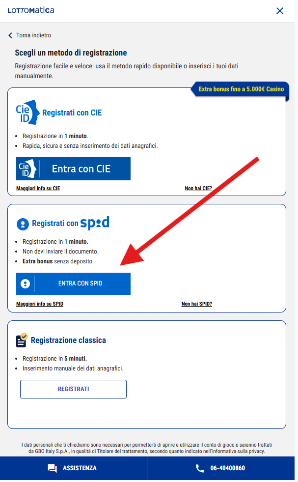 App casinò compatibili con SPID