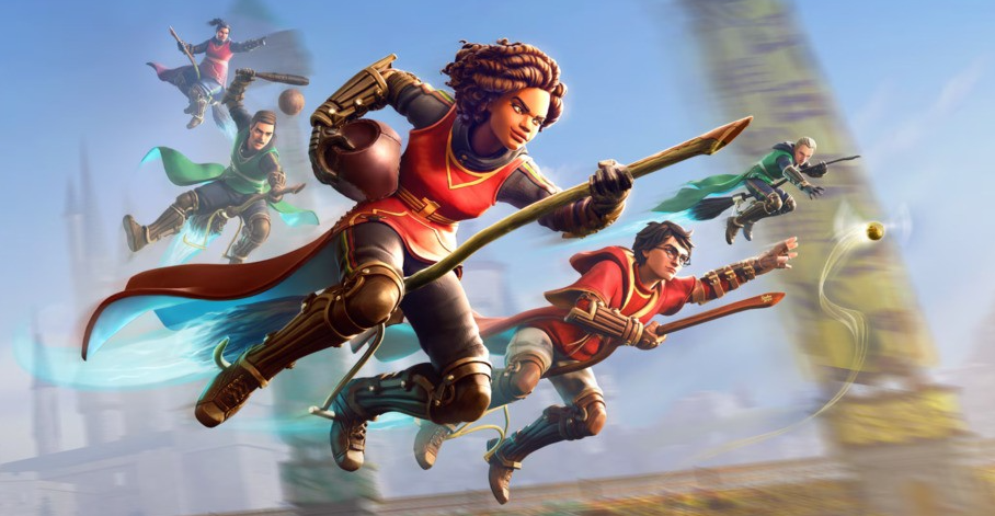 Harry Potter: Quidditch Champions characters flying