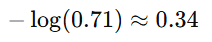 Calculating cross-entropy loss