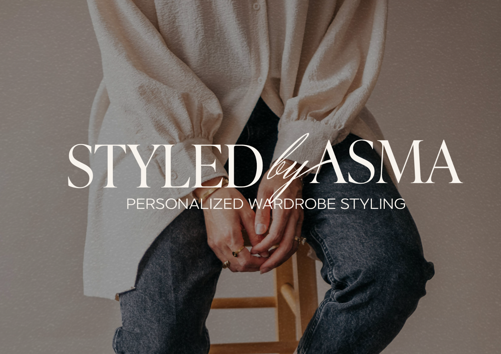 personal stylist primary logo, styled by asma