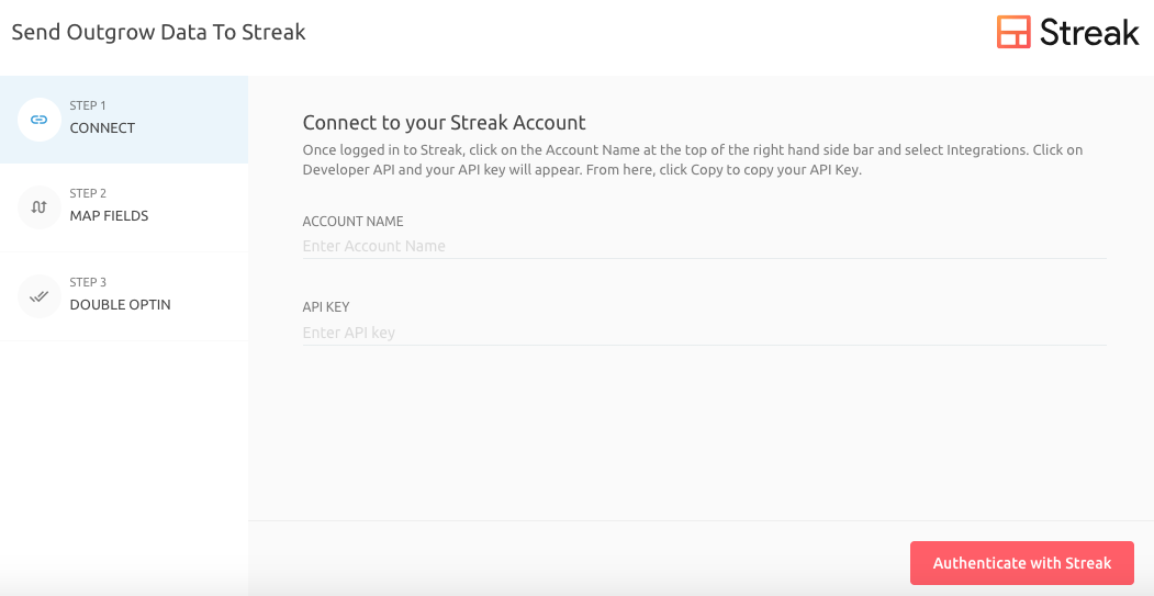 Streak configuration 