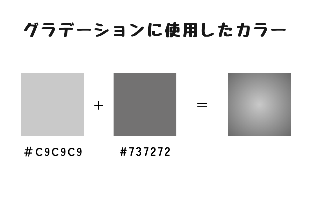 グラデーションに使用した背景の色