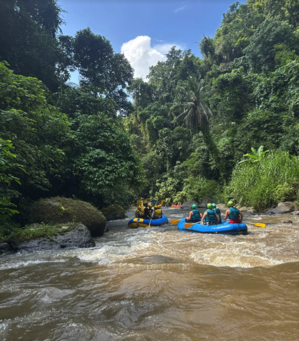 what to do in ubud - river rafting