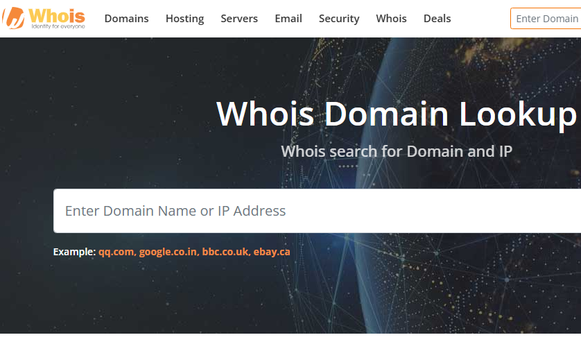 whois domain lookup