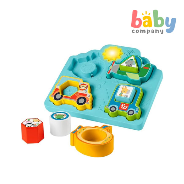 Fisher-Price Infant Shapes and Sounds Vehicle PuzzleKids II ABC Baby Play Colorful Sorting Box