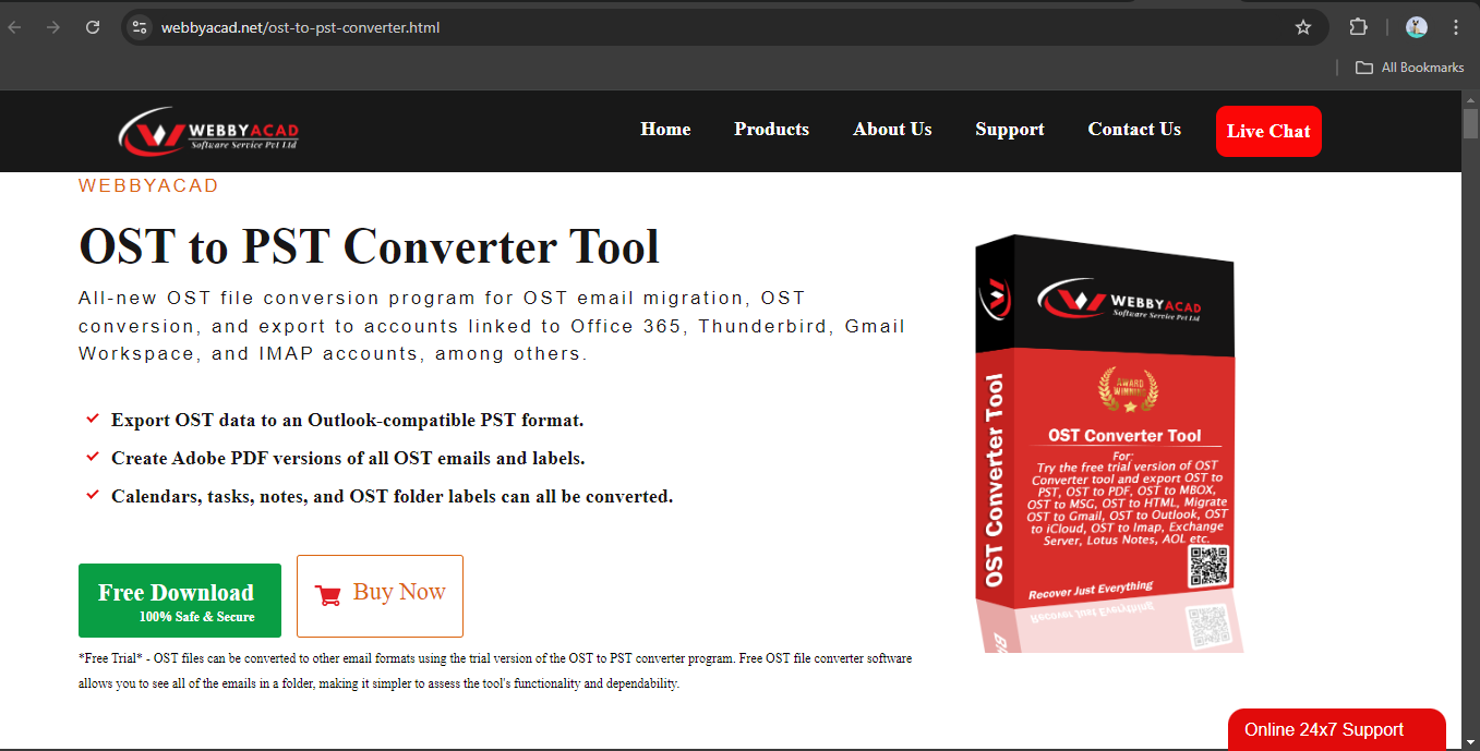 download-webbyacad-ost-to-pst-converter-tool