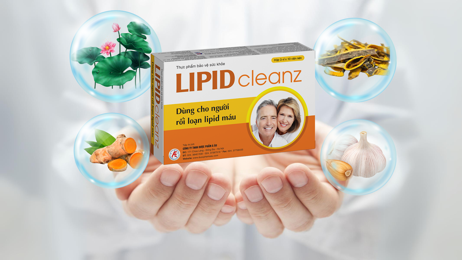 Bộ thảo dược quý trong LIPIDcleanz giúp cải thiện mỡ máu cao