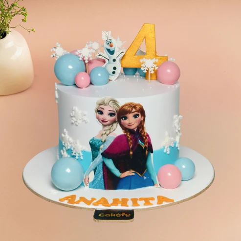 Frozen Elsa & Anna Cake | Cakofy
