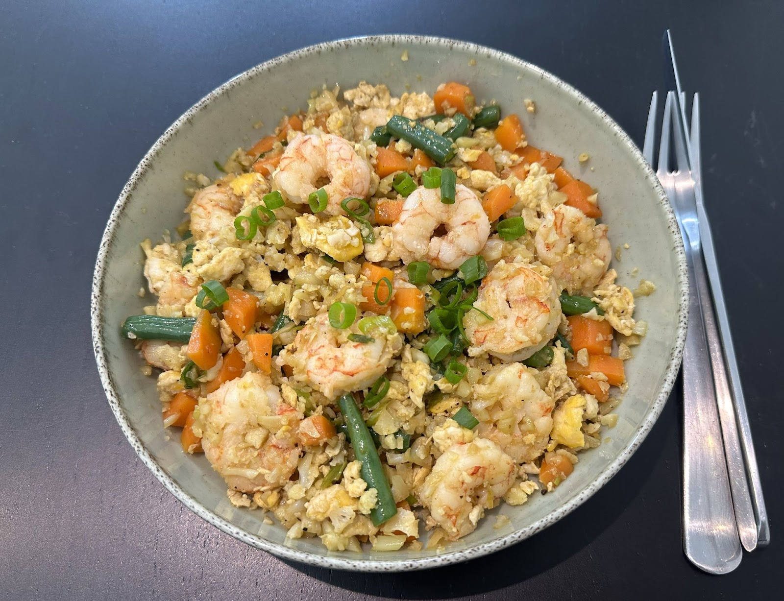 Cauliflower Fried Rice with Shrimp