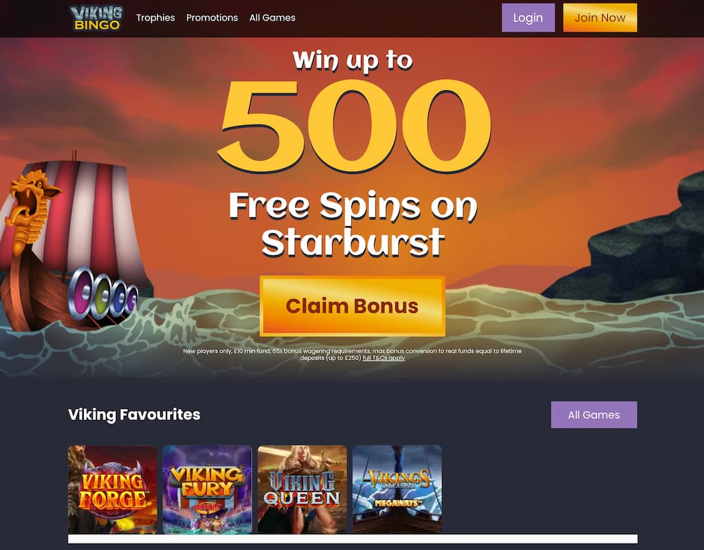 Viking Bingo review - Fortune Games sister sites