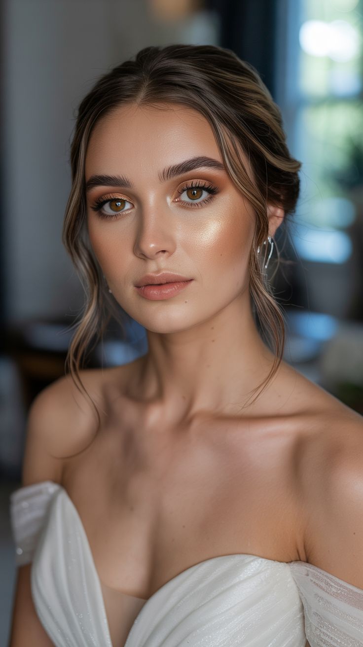 Soft Wedding Makeup for Brown Eyes Natural Looks