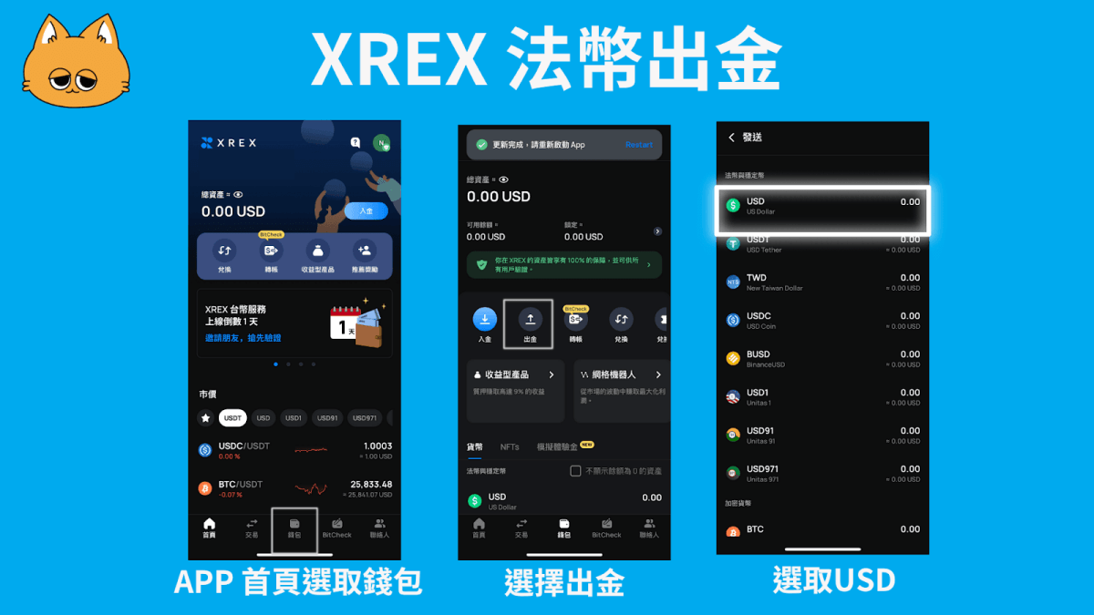 2024 最新｜XREX 交易所出金入金方法教學：詳細圖解、手續費、額度懶人包