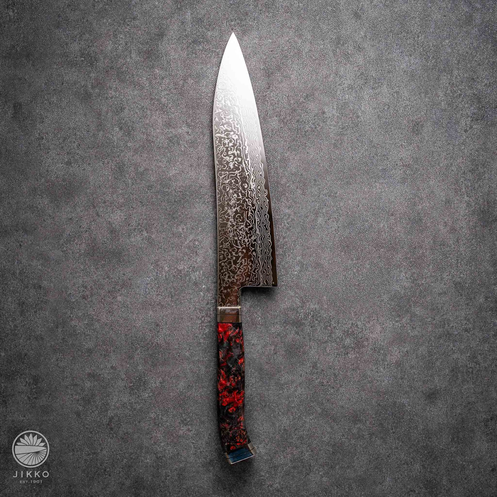 JIKKO Kappa Damascus Gyuto (Chef Knife) SG2 Starinless steel