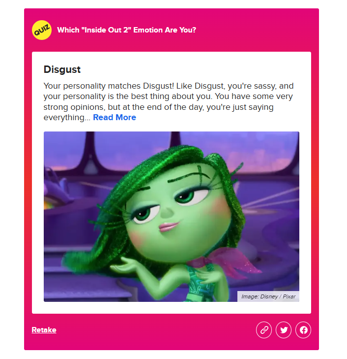 Popular Online Quiz to Test What Inside Out 2 Character Are You Buzzfeed