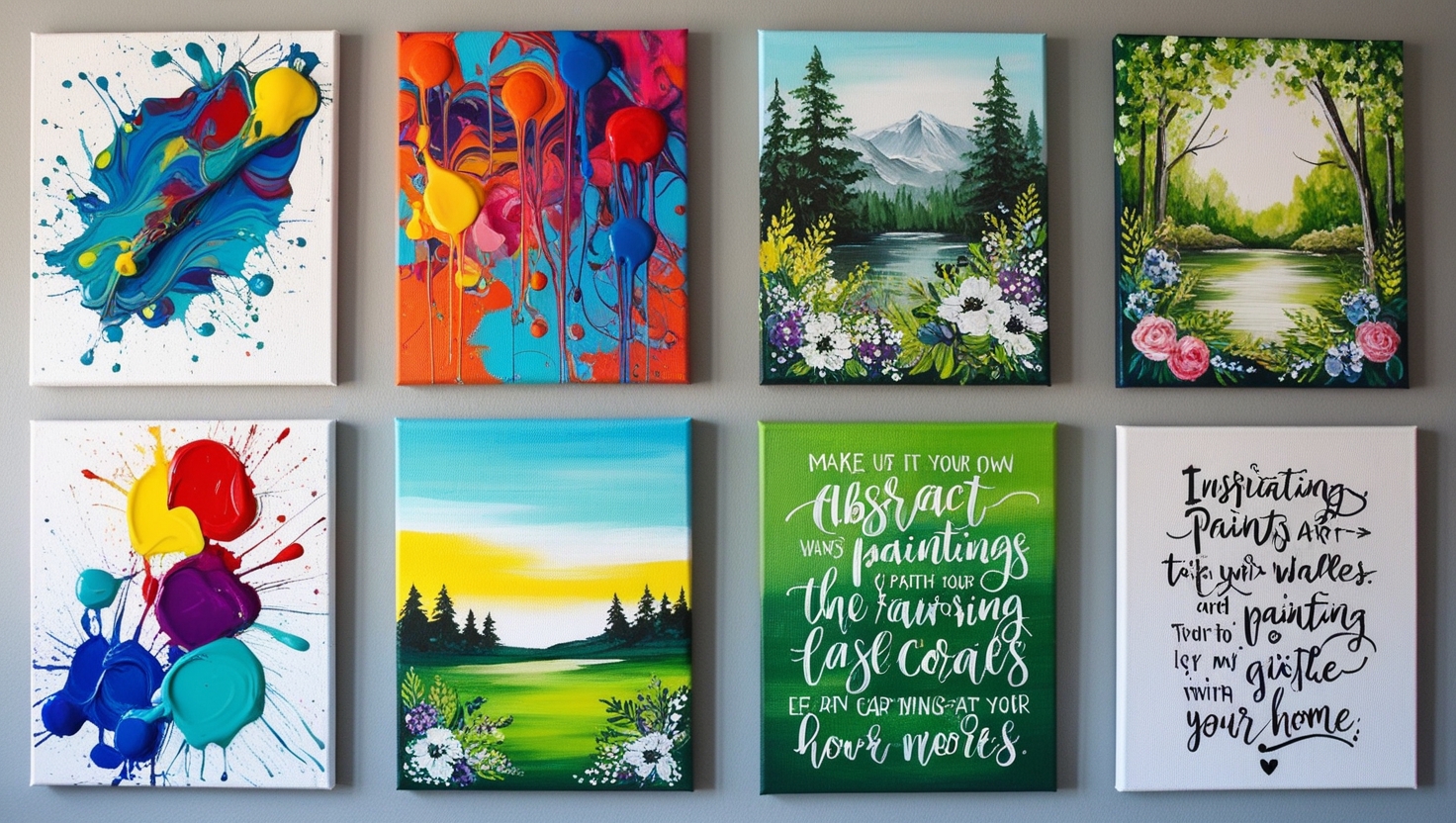 space-saving canvas art ideas