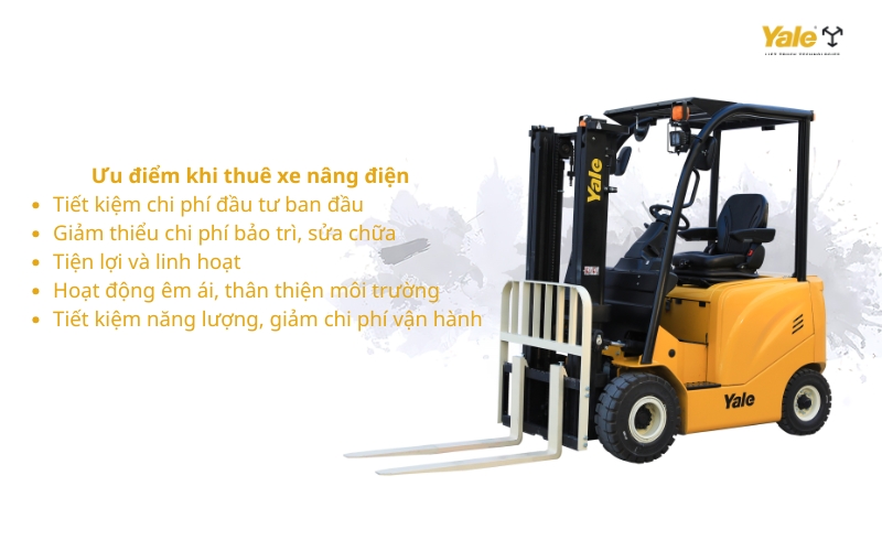 Lợi ích khi thuê xe nâng điện