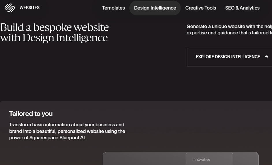 website design intelligence