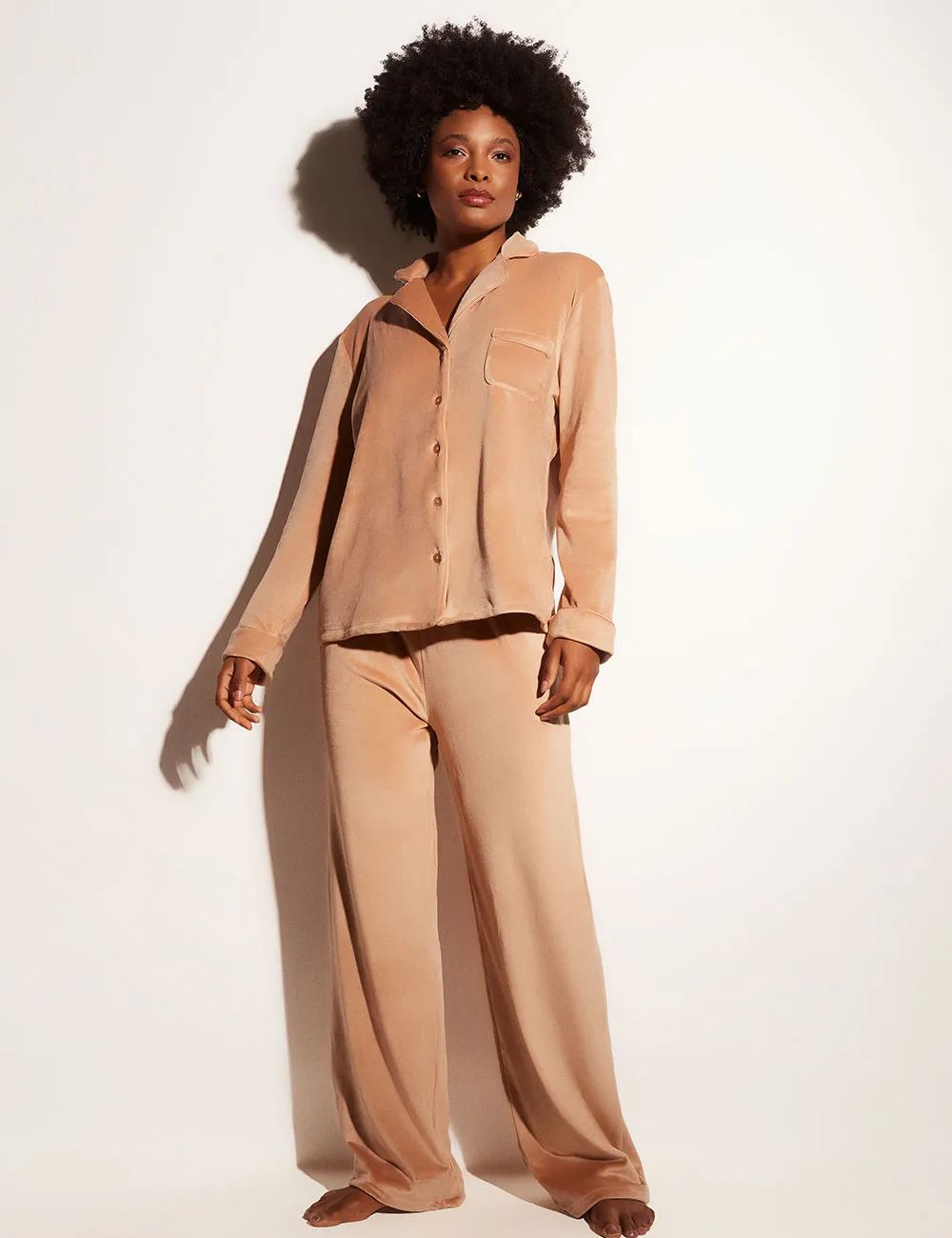 Pijama Longo Fleece Reia