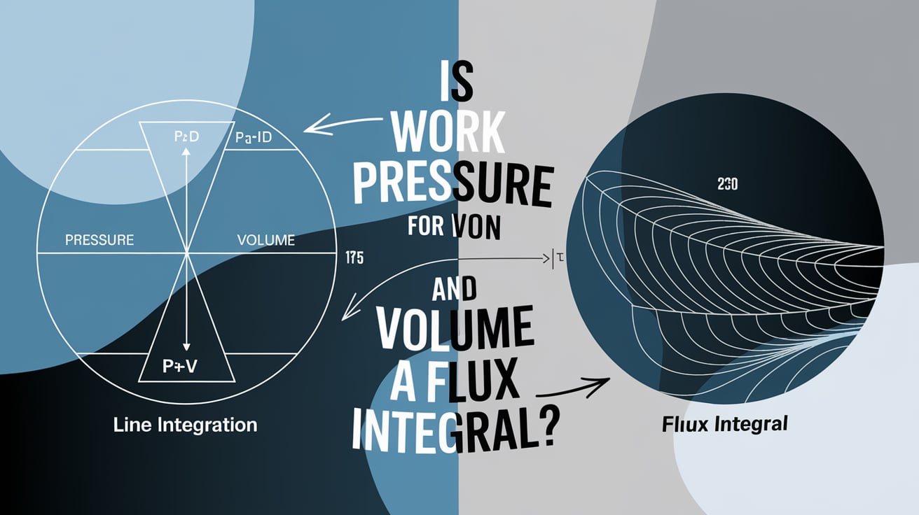 is work for pressure and volume a flux integral