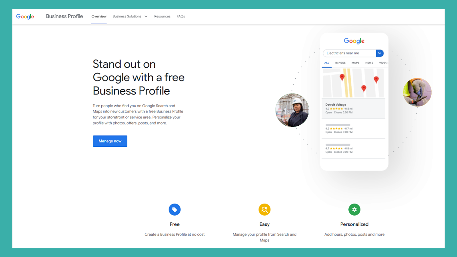 Google Business Profile showcasing local SEO benefits, demonstrating how global B2B firms can enhance visibility in targeted regions.