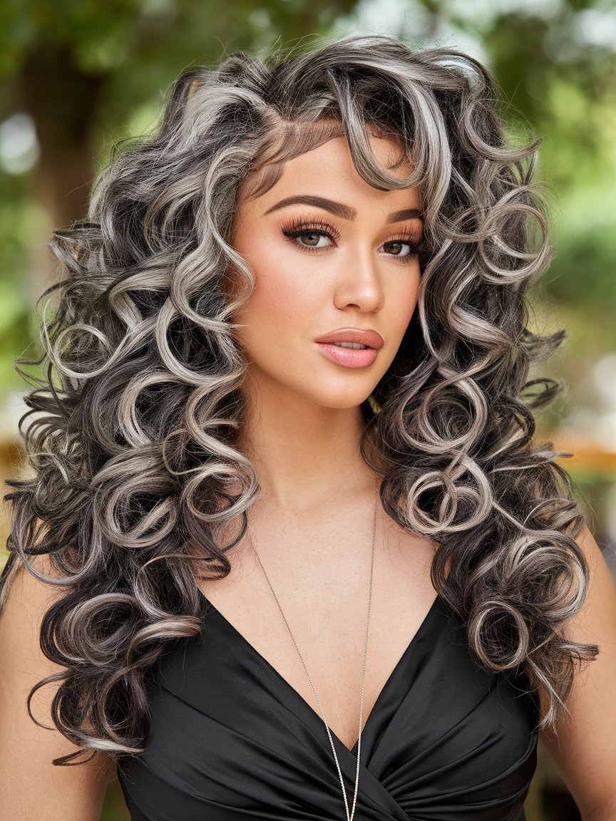 19. High Volume Silver Curls