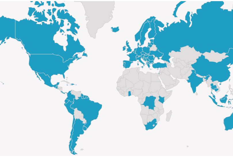 Truphone eSIM coverage map