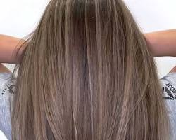 Image of Ashy brown hair color