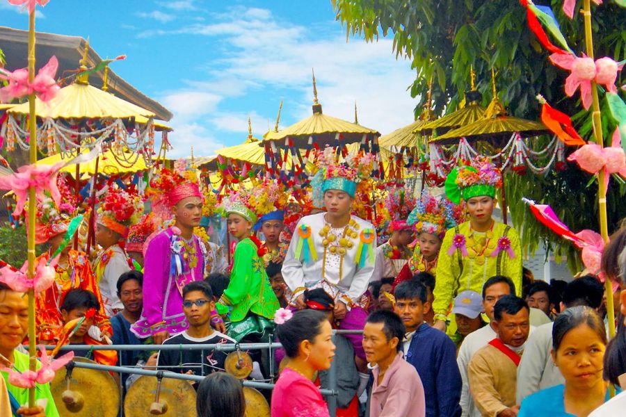 Poy Sang Long is a traditional festival of the Shan people in Northern Thailand. 