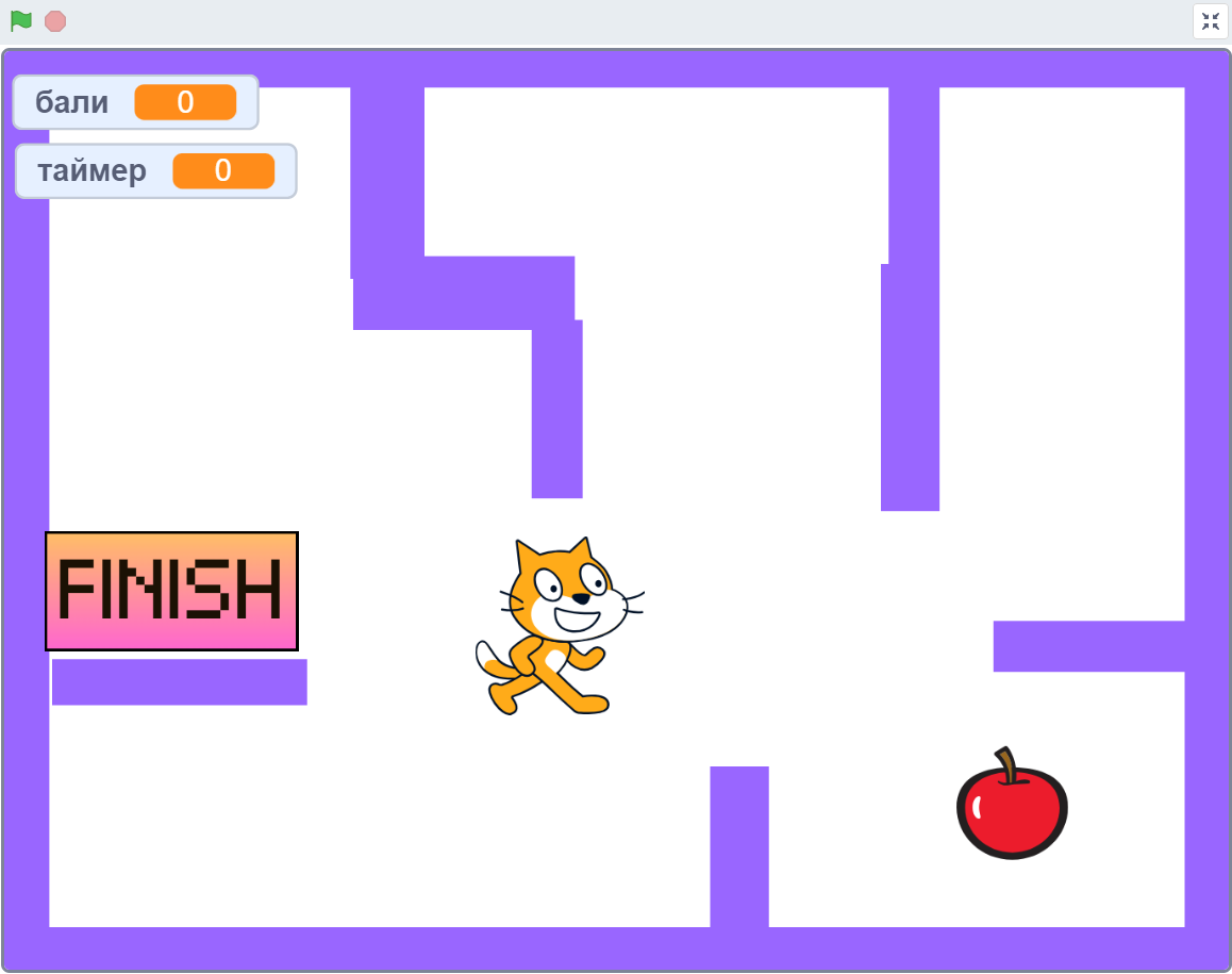 Гра, яку створив учень Академії Покоління ІТ в Scratch