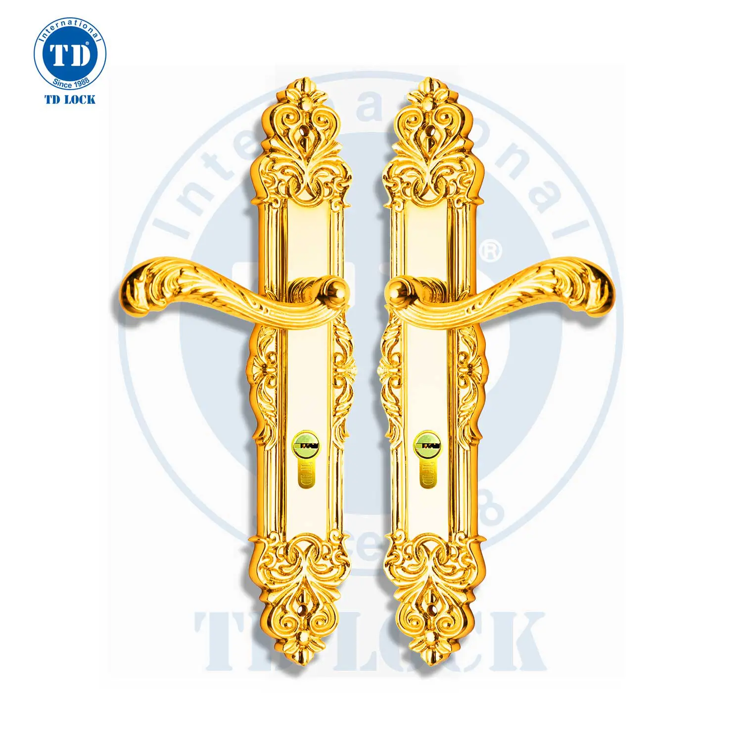 Khóa Tay Gạt Cửa Gỗ Corona - BDH-184270-G GOLD