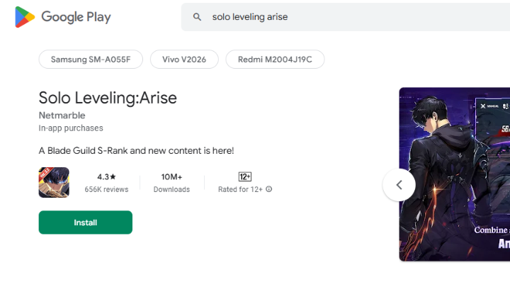 Solo Leveling: Arise game on Google Play