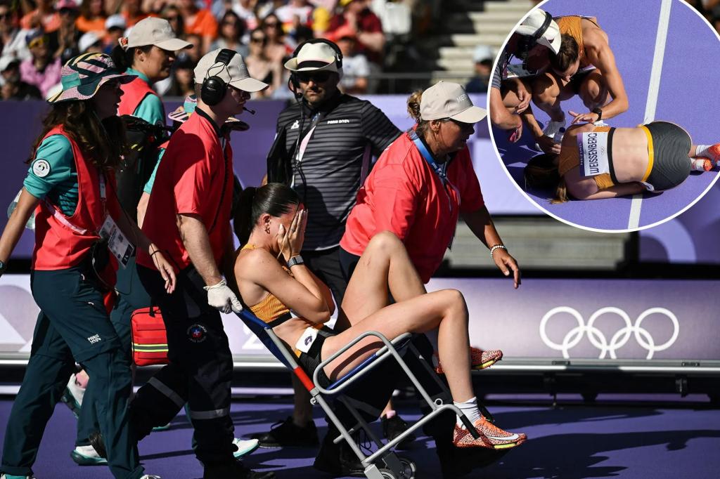 Sophie Weissenberg leaves in wheelchair after horrifying Olympics injury