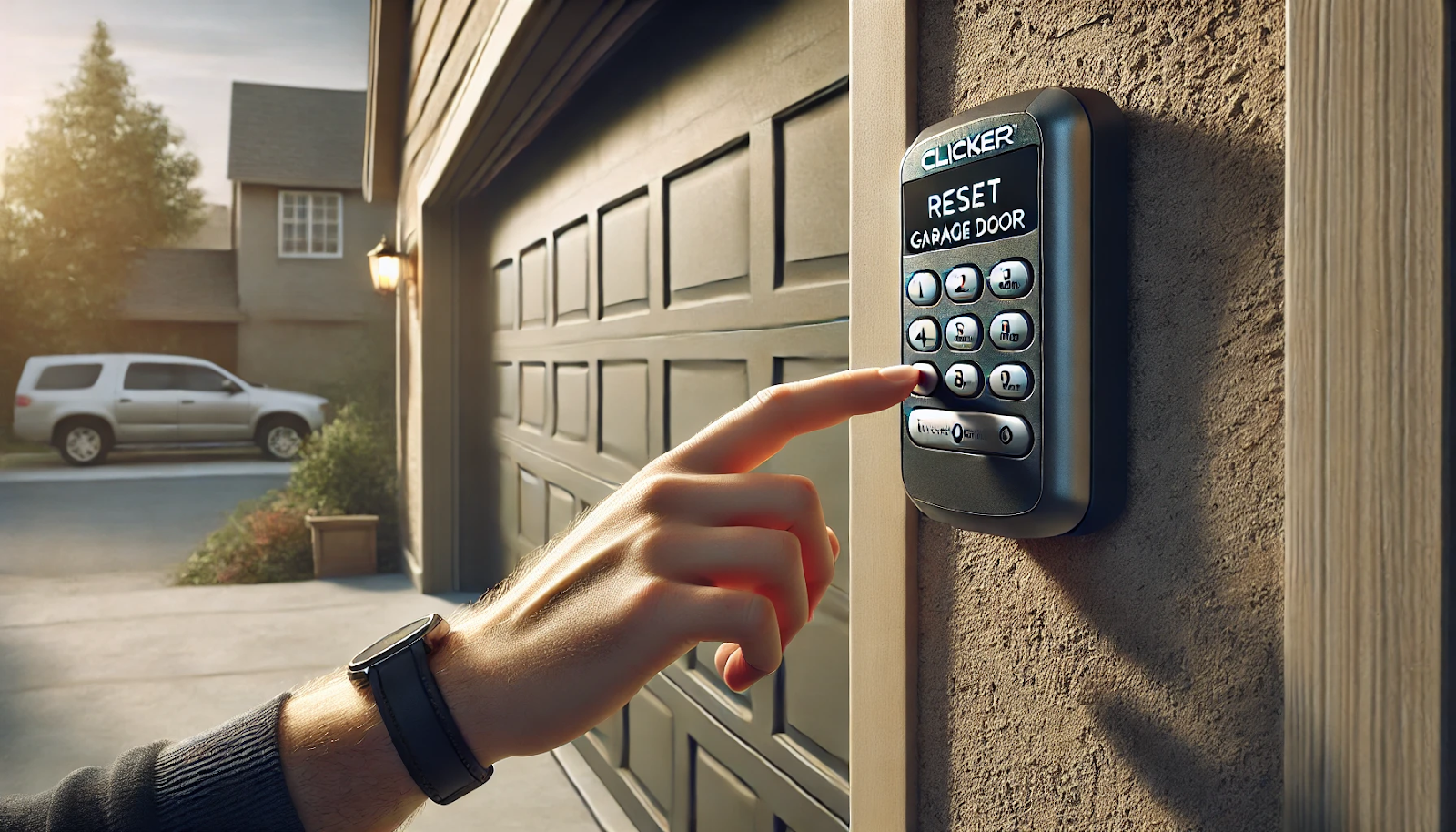 clicker garage door keypad reset