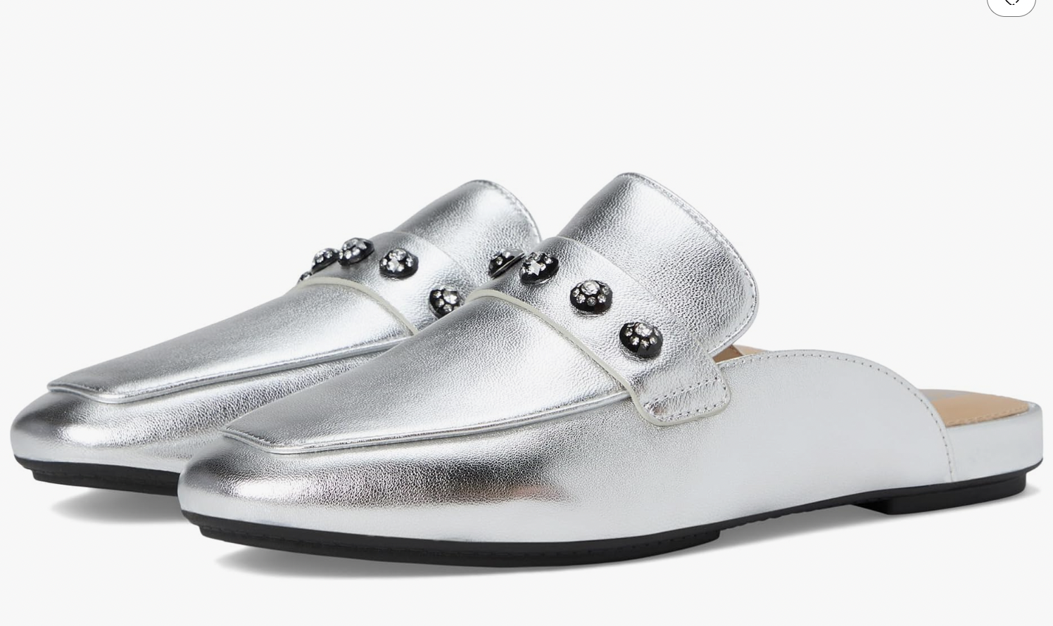 FitFlop Delicato Crystal-Cluster Soft M/Leather Mules at Zappos