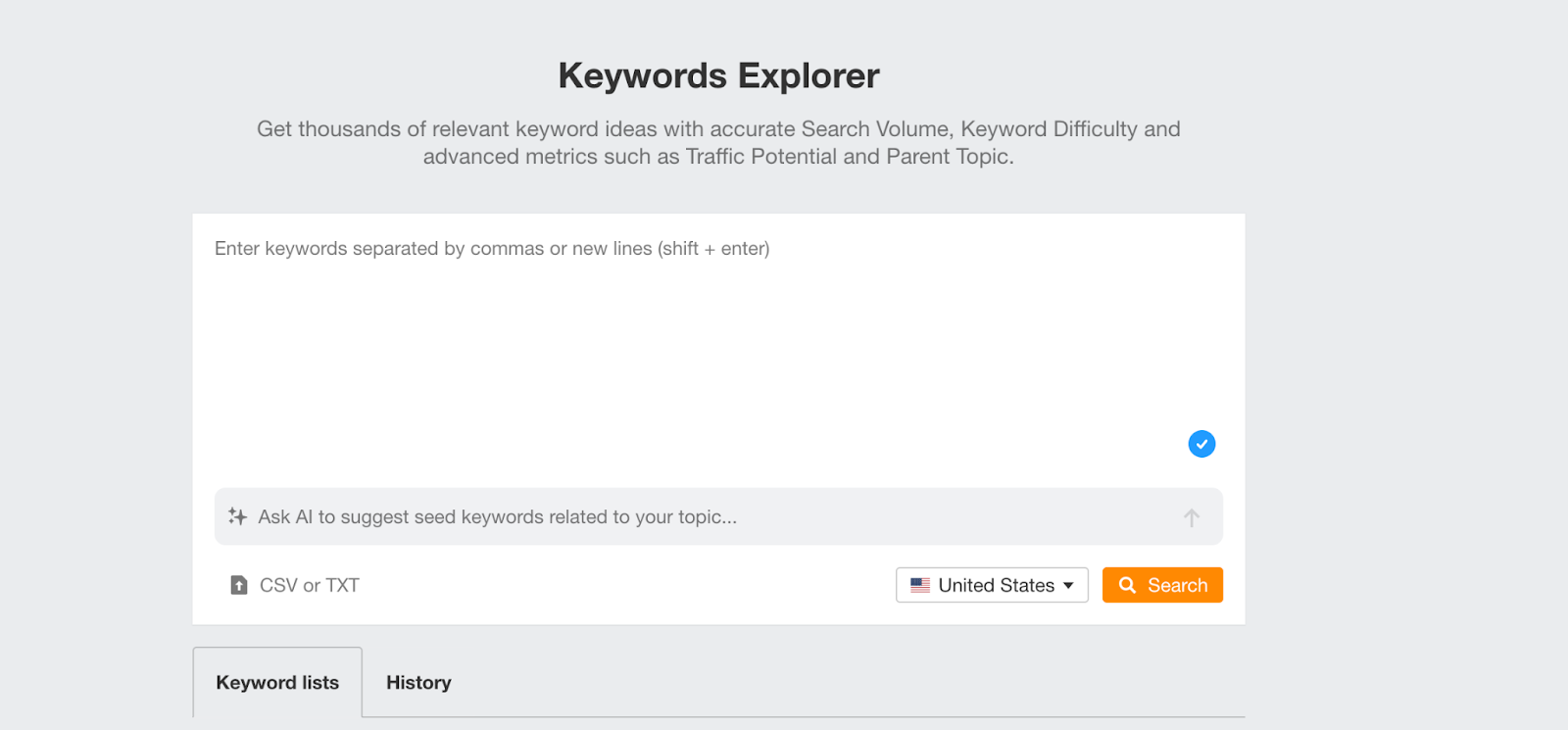 Ahrefs for local keyword research