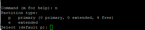 Partition Disk Using The fdisk Command