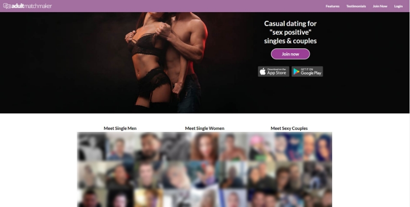 adultmatchmaker.com.au dating site homepage