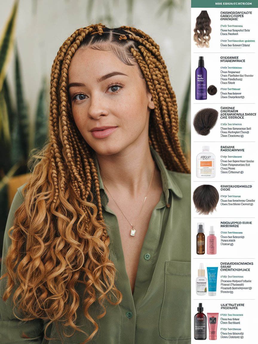 20. Recommended Hair Products for Maintaining Braids with Curls