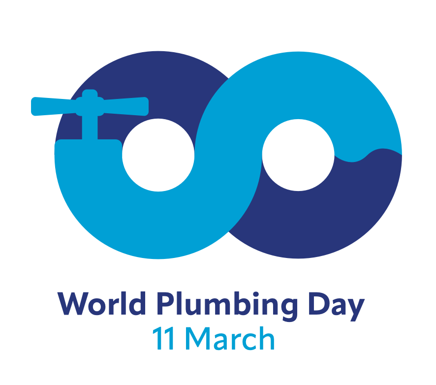 world plumbing day logo image