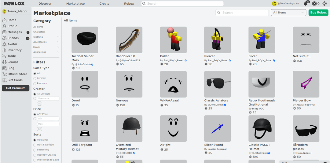 The New Marketplace : r/roblox