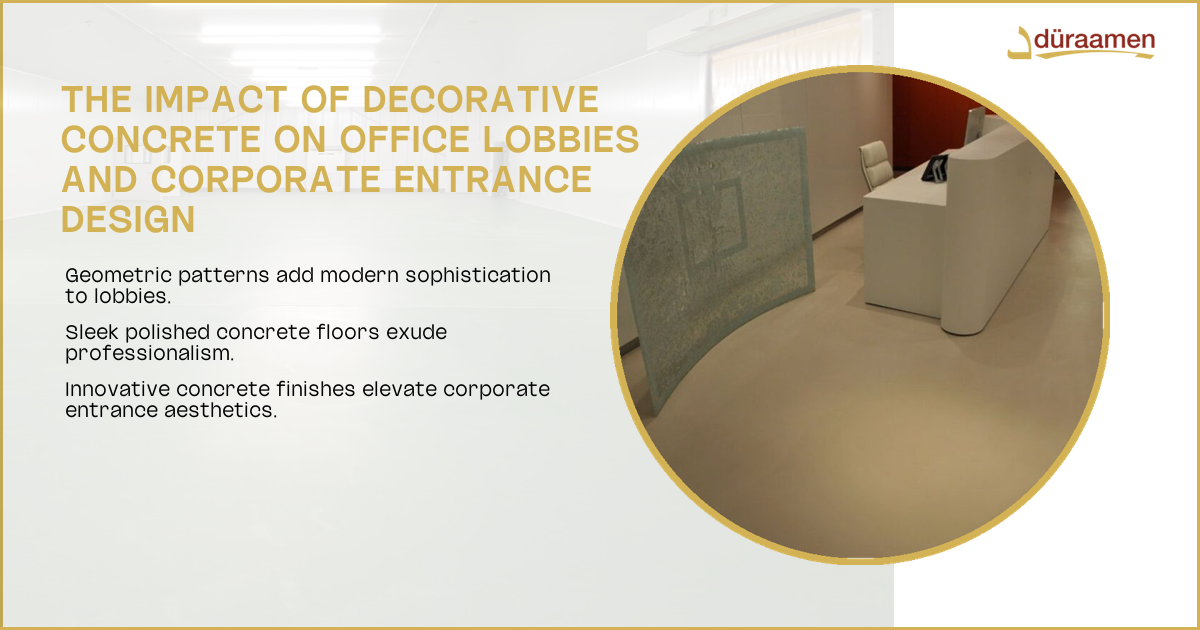 Decorative Concrete Floors For Impressive Office Lobbies | 1