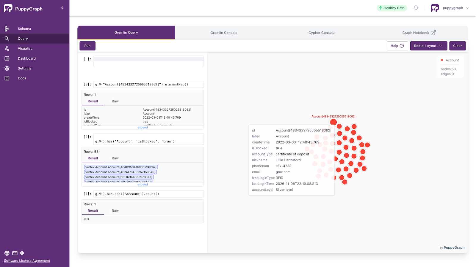 Query results change as incremental data is added