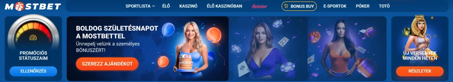Promóciós kódok a Mostbeten