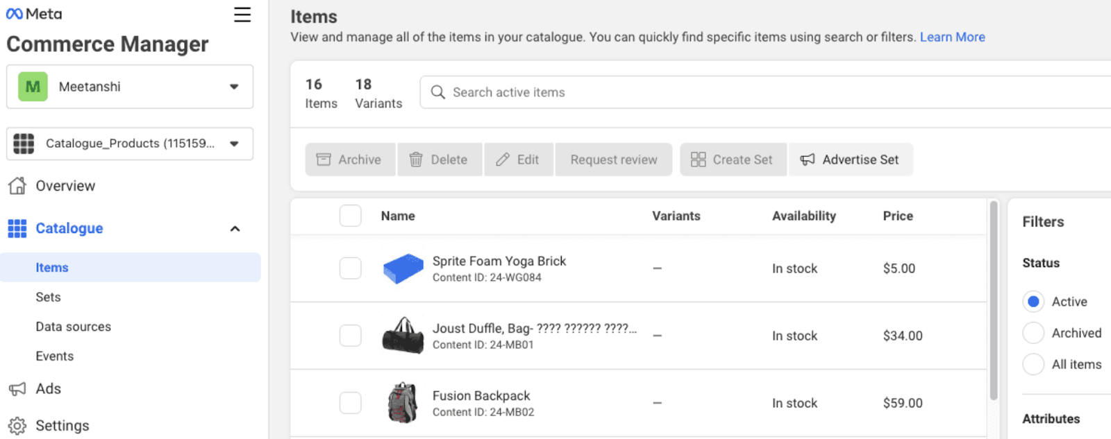 Connect with Facebook Shop