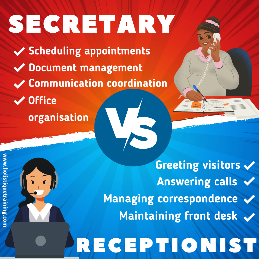 Secretary VS Receptionist