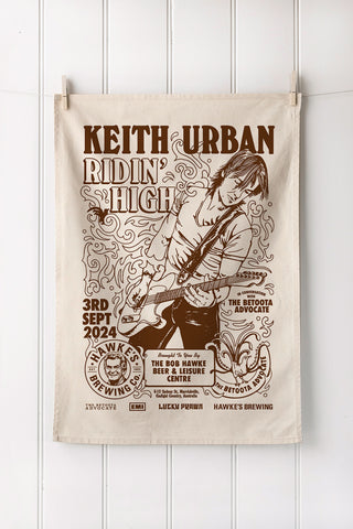 Personalised Tea Towels | Hawke's Brewery Keith Urban Tea Towel