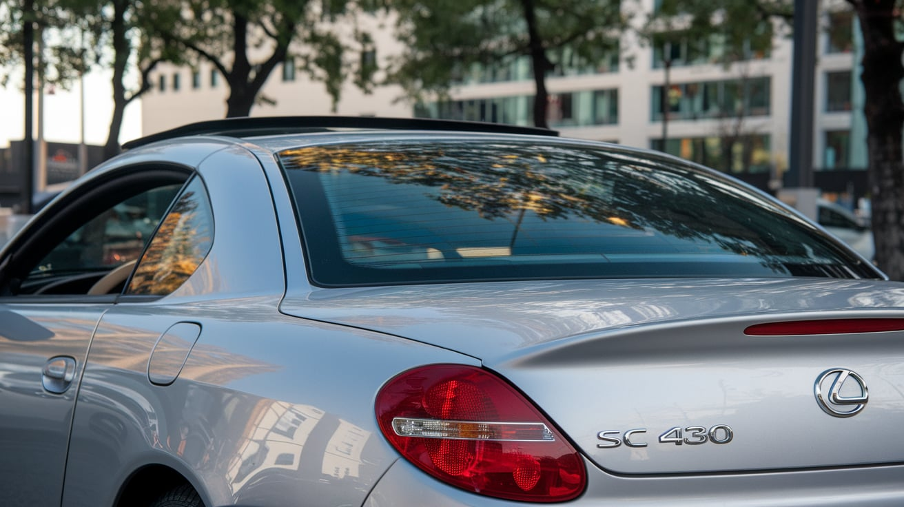 Lexus SC 430 glass rattle behind the rear seat 