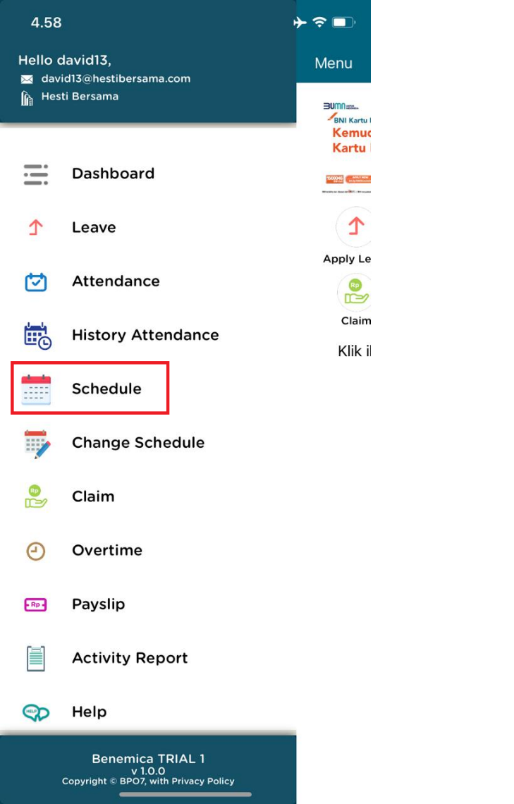 A screenshot of a scheduleDescription automatically generated